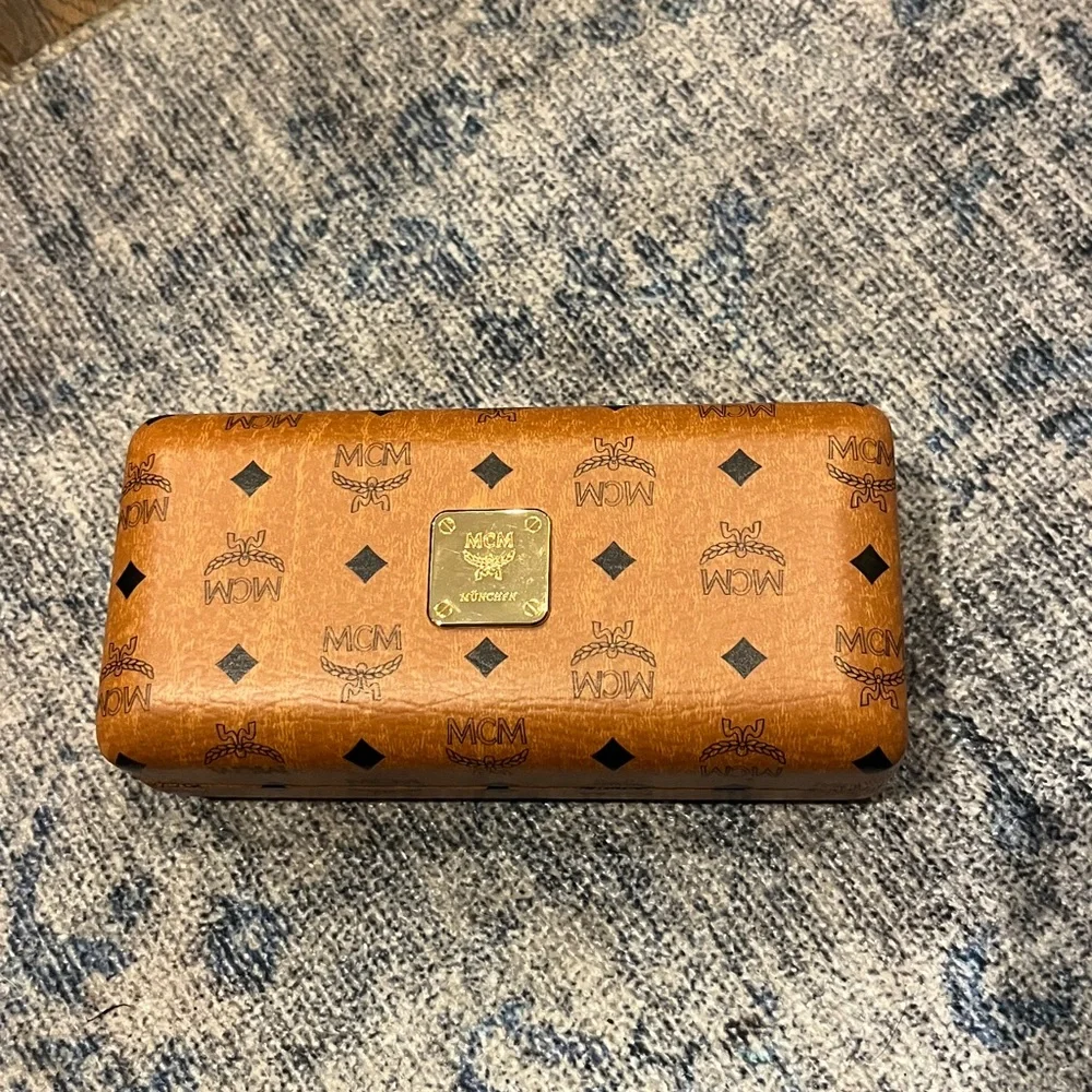 MCM Jumbo Leather Hardshell Sunglasses Case - Picture 13 of 16